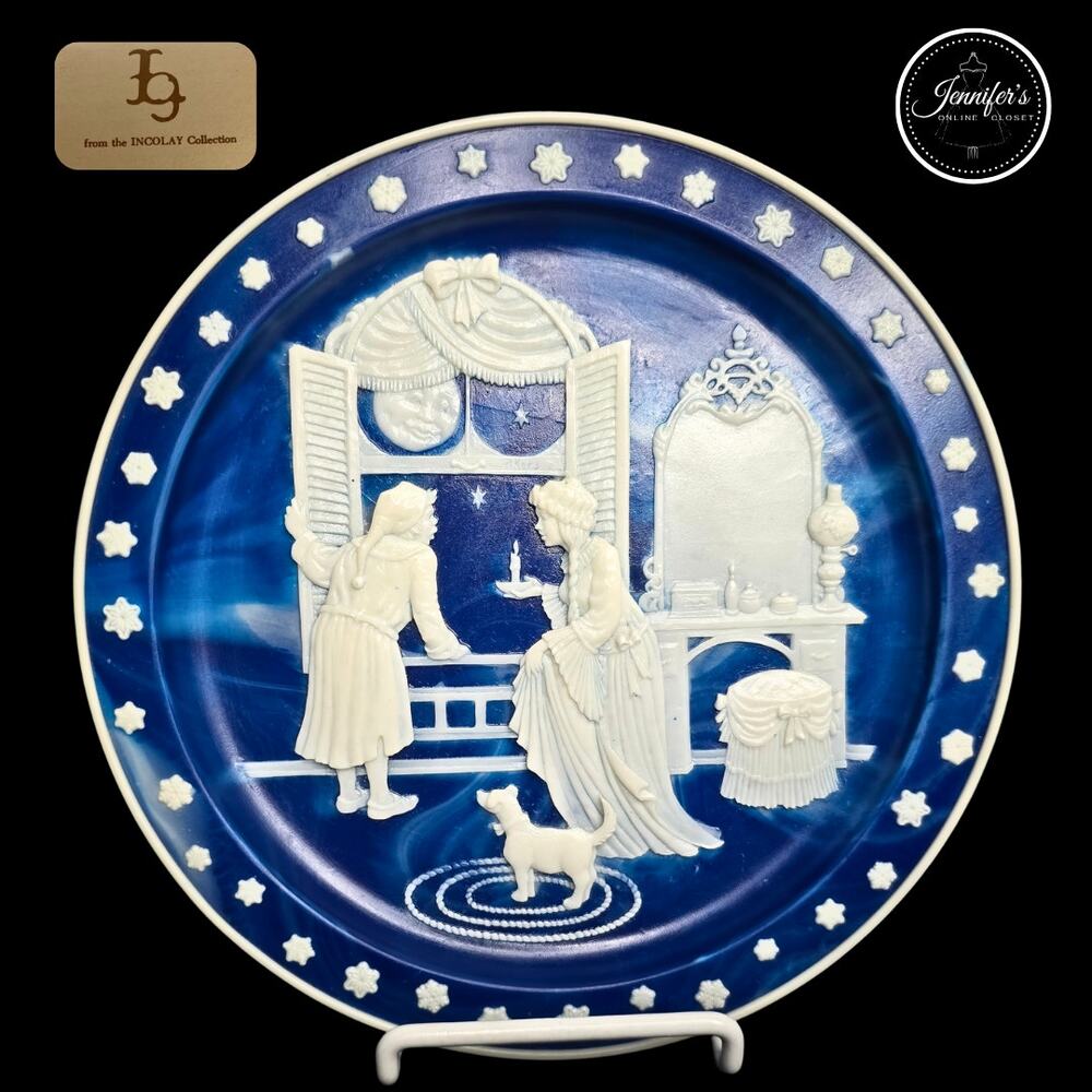 Incolay Studios "I Sprang From My Bed" Vintage 3D Collectors Plate